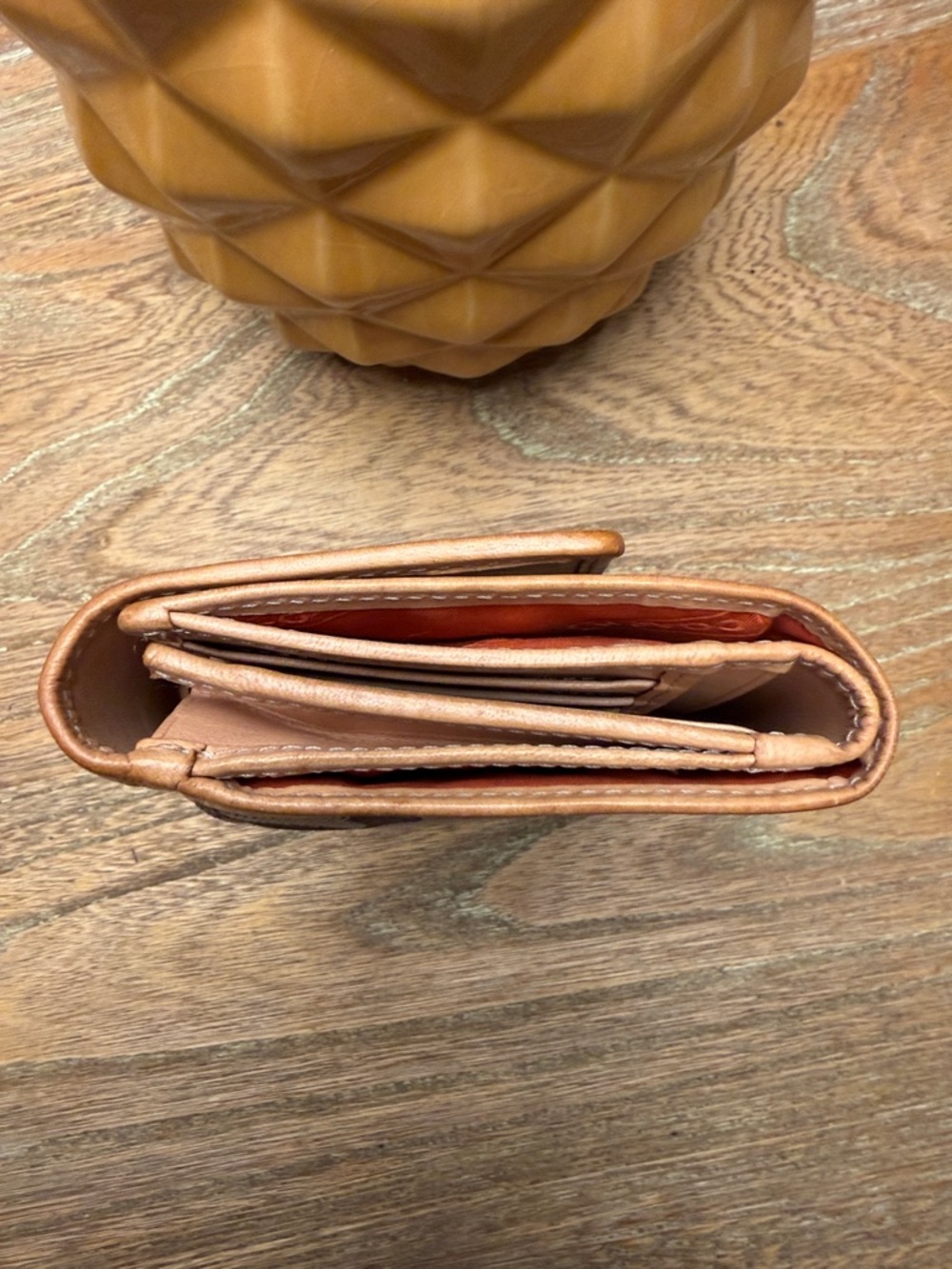 Vintage Coach Brown/Tan Signature Canvas Bi-Fold Wallet - Picture 8 of 8